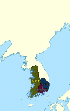 Mahan confederacy in c. 1 CE
