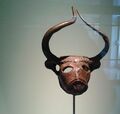 Bull's head, made of copper in the early period of Dilmun (ca. 2000 BC), Bahrain
