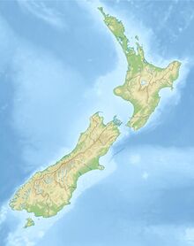Map showing the location of Taupō Volcanic Zone
