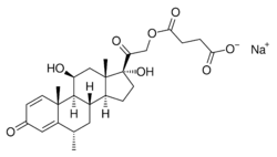 Methylprednisolone sodium succinate.svg