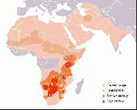 The range of the cheetah