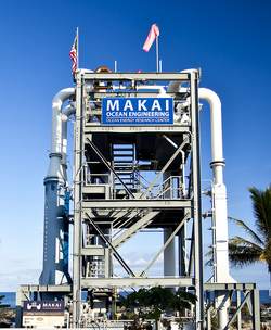 Makai Ocean Engineering's 105kW OTEC plant in Kona, Hawaii