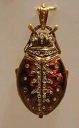 Pendant watch in shape of beetle. Switzerland, 19th century