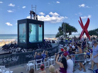 Holoscenes performs in the Surfers Paradise, Queensland during 2018 Commonwealth Games, 02.jpg