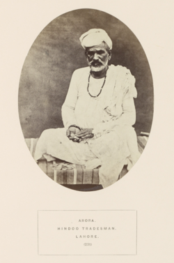 Arora in Lahore (c. 1862–1872)