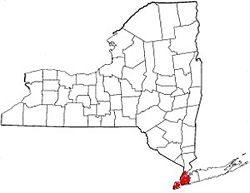 Location in the state of New York