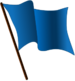 Blue flag waving.svg