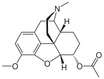 Chemical structure of Acetyldihydrocodeine.