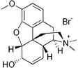 Chemical structure of Codeine methylbromide.