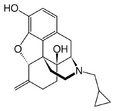 Chemical structure of Nalmefene.