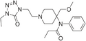 Chemical structure of Alfentanil.