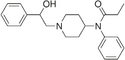 Chemical structure of β-hydroxyfentanyl.