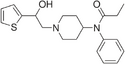Chemical structure of β-hydroxythiofentanyl.
