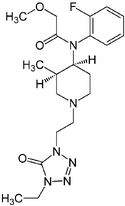 Chemical structure of Brifentanil.