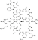 Chemical structure of Nociceptin.