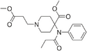 Chemical structure of Remifentanil.