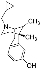 Chemical structure of Cyclazocine.