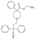 Chemical structure of Diphenoxylate.