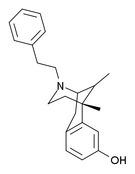 Chemical structure of Phenazocine.