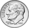 2017-D Roosevelt dime obverse transparent.png