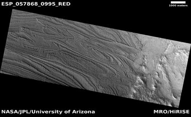 Layers, as seen by HiRISE under HiWish program
