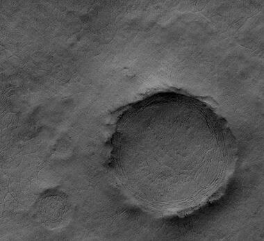 Hutton Crater Area, as seen by HiRISE. Click on image to see patterned ground.