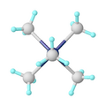 One of four rotamers of Mo(CH 3) 5.