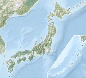 Map showing the location of Yabiji