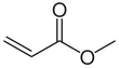 Skeletal formula of methyl Acrylate