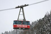An aerial tram in Engadin, Switzerland