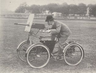F. R. Simms's Motor Scout, built in 1898 as an armed car