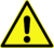 DIN 4844-2 Warnung vor einer Gefahrenstelle D-W000.svg