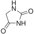 Skeletal formula of hydantoin