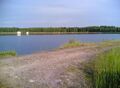 Silvola reservoir, where the tunnel ends.