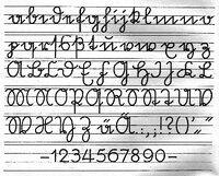 German Sütterlin script, from 1924