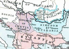 Serbia by 1265, during the rule of Stefan Uroš I of Serbia