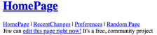 A minimally styled header bar