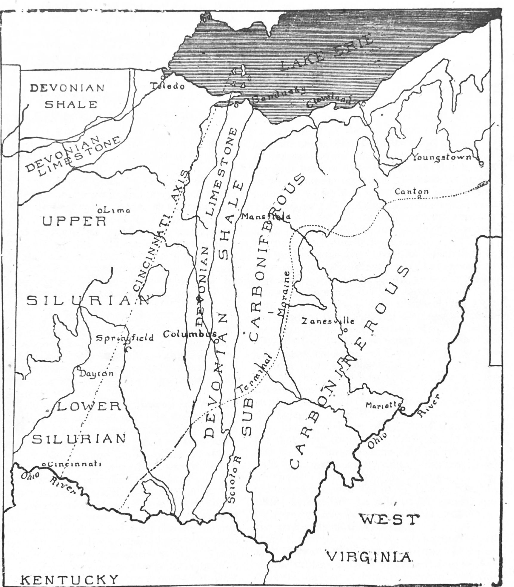 Geological Map of Ohio