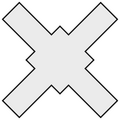 Saltire quadrate