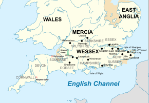 Southern Britain in the ninth century