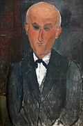 Max Jacob, oblat bénédictin, portrait par Modigliani.