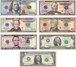 U.S. dollar, the official currency of the United States, the world's dominant reserve currency and the most traded currency globally.