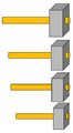 Dimensions of four Pythagorean hammers.