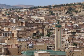 Looking out across the Medina of Fez