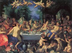 Hans Rottenhammer - Götterfest, Hochzeit von Peleus und Thetis (Ermitage).jpg