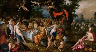 Jan Brueghel and Hendrick van Balen - The Marriage of the Goddess of the Sea, Thetis, and King Peleus, 1610.jpg
