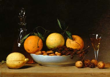 Raphaelle Peale A Dessert Still Life with Lemons and Oranges 1814,.jpg