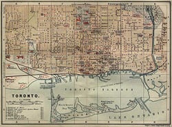 Map of Toronto, 1894