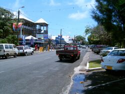 Ara Maire Nui, the main street in Avarua