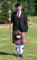 Drum major wearing a Glengarry cap